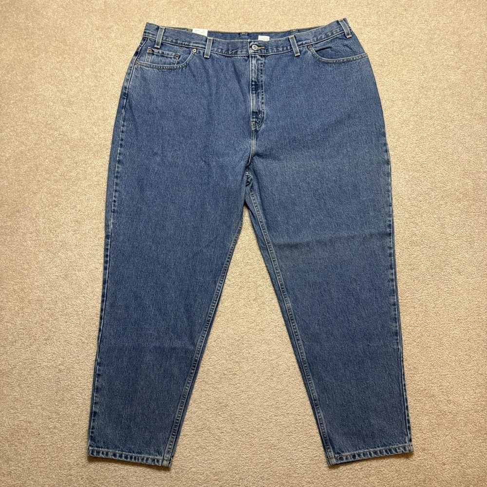 Vtg Levis 550 Jeans NWT Womens 24W Short 42x30 Blue High Rise Relaxed‎ Tapered